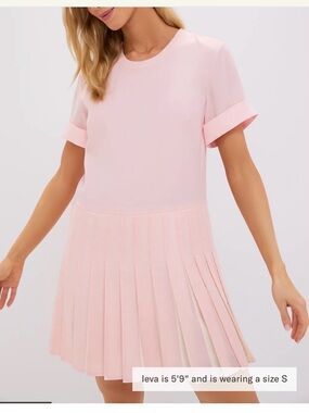 TUCKERNUCK Ballet Pleated Liza Dress Light Pink NWT M